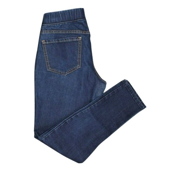 Old Navy Women Pull-on Jeans Elastic Waist Blue Mom size 6 Regular    JH806 - Picture 1 of 3
